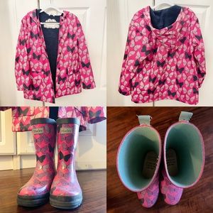 Hatley Color Changing Raincoat and Rain Boots Set